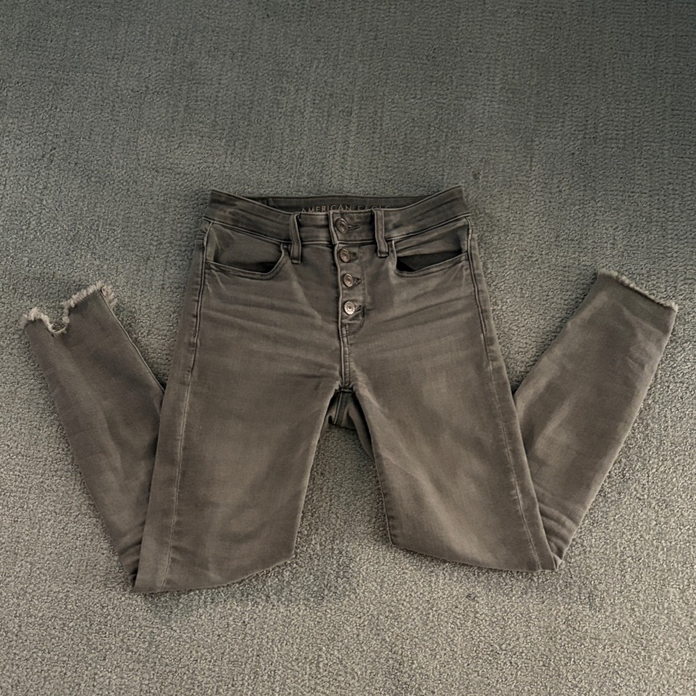 American Eagle Stylish Gray Women's Jeans
